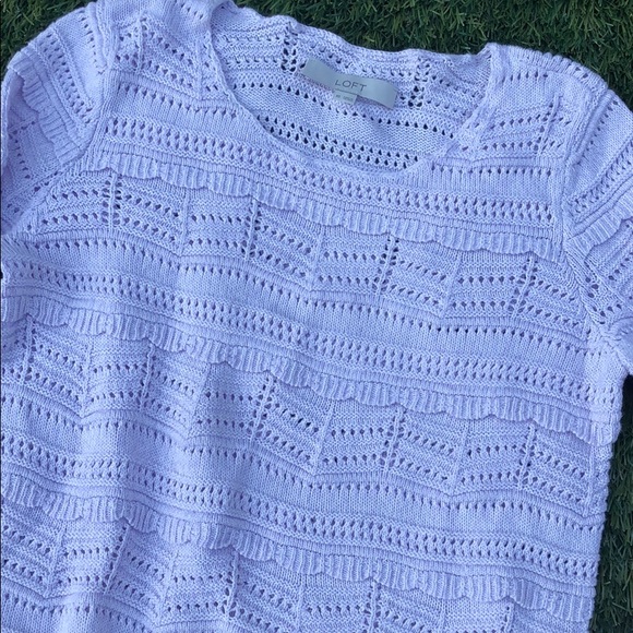 Loft lavender sweater - Picture 2 of 2